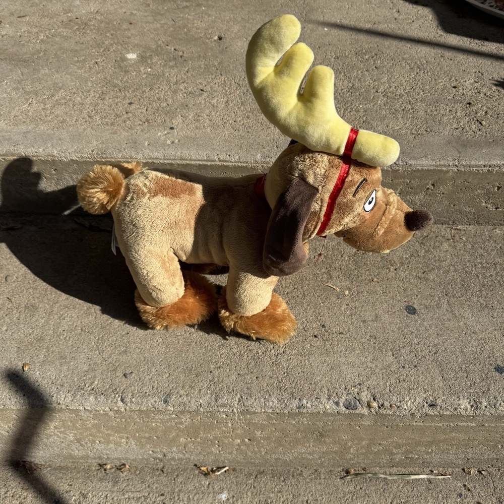 Build A Bear The Grinch Dog Max Christmas 16" Plush Dr. Seuss 2015 Stuffed Puppy